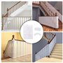 Filet de Sécurité pour Enfants Et Animaux Domestiques,Filet De Protection Anti-Chute pour Escaliers Et Balcons,4.5m x 0.9m Robus