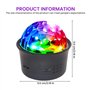 4 Pack 5V Boule A Facette Avec USB