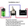 CESFONJER 3 x 12V 20A LED Bleu Interrupteurs Bascule, Levier On/Off LED ON-OFF SPST + COUVERTURE Auto Voiture-Bleu