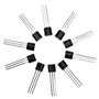 Kit de combinaison de triode de puissance NPN PNP CESFONJER 200 pièces, triode à insertion directe TO-92, modèle : BC337, BC327,