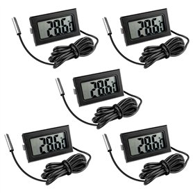 Gvolatee 5 Pièces Thermomètre Frigo Digital