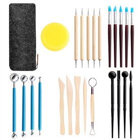 Lectorias 25 Pcs outils poterie
