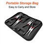 Ceisazira Lot de 4 pince circlips exterieur, pince a circlips interieur avec sac de rangement, pince a clips droites avec Poigné