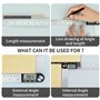 Mesure d'angle en acier inoxydable avec écran LCD