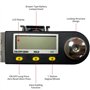 Newaner Numérique Règle D'angle Rapporteur, Mesure d'angle à 0°-360°, Mesure d'angle en acier inoxydable avec écran LCD, Règle e