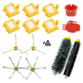 ASP-Robot Pieces Roomba Serie 760 765 770 700 772 775 776 780 782 785 786. 6X Filtre HEPA