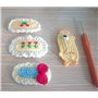 XIAOMAOMAO - Lot de 8 crochets en aluminium, kit d’outils pour aiguilles à tricoter, crochet ergonomique, poignée souple, aiguil