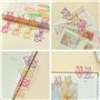 SamHeng 20 Pièces Tulipe Trombones, 35mm Métal Trombones de Bureau Forme de Fleur Marque-page Clips Mémo Pinces à Papier pour Éc