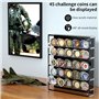 Étagère de présentation pour pièces commémoratives Militaires,Présentoir Mural en Acrylique pour médaillons de Monnaie- Peut con