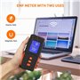 EMF Mètre électromagnétique rechargeable Détecteur de rayonnement de champ électromagnétique portable LCD Lecteur EMF Mesure de 