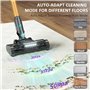 Aspirateur Balai sans Fil Puissant, 50KPA/70 Mins Aspirateur Balai sans Fil avec Écran tactile LED, Détection Auto de Poussière,