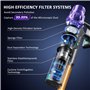 Aspirateur Balai sans Fil Puissant, 50KPA/70 Mins Aspirateur Balai sans Fil avec Écran tactile LED, Détection Auto de Poussière,