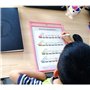 Pochettes Effaçables 10 Pièces à Sec Poches D'écriture et D'essuyage Réutilisables pour Fournitures de Bureau et D'enseignement,