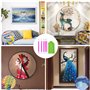 TOPSEAS Outils de Peinture Diamant,94 pcs Accessoires de Diamond Painting,avec Boîte de Rangement Diamant, Point Stylo Rapide,Co