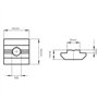 HongBoom 50PCS Ecrous en T Coulissant Norme Européenne 30-M8 Écrous T-Slot Acier Carbone Argent éCrou à Rainure en T Coulissant,