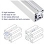 HongBoom 50PCS Ecrous en T Coulissant Norme Européenne 30-M8 Écrous T-Slot Acier Carbone Argent éCrou à Rainure en T Coulissant,