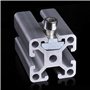 HongBoom 50PCS Ecrous en T Coulissant Norme Européenne 30-M8 Écrous T-Slot Acier Carbone Argent éCrou à Rainure en T Coulissant,