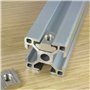 HongBoom 50PCS Ecrous en T Coulissant Norme Européenne 30-M8 Écrous T-Slot Acier Carbone Argent éCrou à Rainure en T Coulissant,