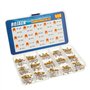BOJACK 15 valeurs 600 pièces haute qualité en céramique condensateurs Kit d'assortiment de Capacité de 10 pf à 100 nF Emballer d