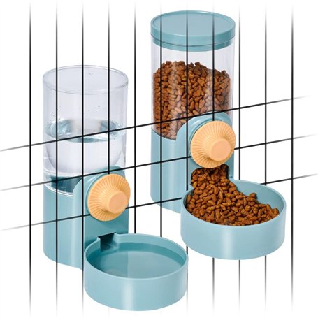Blueshyhall Distributeur Automatique de Nourriture et Eau pour Cage