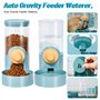 Blueshyhall Distributeur Automatique de Nourriture et Eau pour Cage, Mangeoire Automatique de Nourriture Suspendue avec 1000ml G