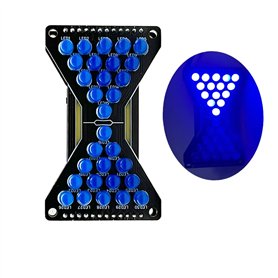 Treedix Kit de sablier électronique LED à monter soi-même - Planche d'entraînement à souder - Rayons bleus - Projet amusant