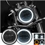 75 "pouces phares de moto à LED Chip 200W 20000LM 6000K / 3000K faisceau de croisement 9-30V HI LO optiq