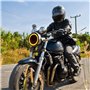 Optique de moto ronde 5,75 "pouces phares de moto à LED Chip 200W 20000LM 6000K / 3000K faisceau de croisement 9-30V HI LO optiq