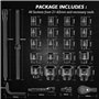 Jeu de douilles à chocs 3/4" - Anbull 27 pièces Coffret de douilles (avec 3 jeux de douilles à chocs 1" - Tailles métriques (21-
