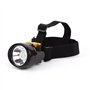 Lampe frontale étanche et antiexplosion pour minage - Rechargeable - 1 + 6 LED - Jaune