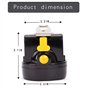 Lampe frontale étanche et antiexplosion pour minage - Rechargeable - 1 + 6 LED - Jaune