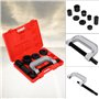 Extracteur de Rotule, 9Pcs Adaptateur de R¨¦paration de Joint ¨¤ Rotule D¨¦Monte Rotule Axiale 4 en 1 avec Tube de R¨¦ception po