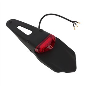 Feu arrière LED universel triangle rouge pour moto ATV Dirt Bike
