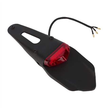 Feu arrière LED universel triangle rouge pour moto ATV Dirt Bike