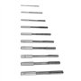 10pcs HSS Alésoir de Serrage Machine en Acier de Haute Vitesse Alésoir de Fraisage Outil de Coupe 3/4/5/6/7/8/9/10/11/12mm