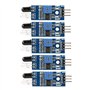Lot de 5 Modules de Capteur Infrarouge Anti-Obstacle pour Voiture Intelligente Robot 2-30 cm Détection à Distance Réglable Capte