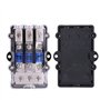 Support de Fusible de Lame, Keenso Porte-fusible Kit de Bloc de Fusible Boîte à Fusible de DC 12-24V pour Bateau Voiture avec 3 