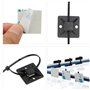 Auto Adhésif 50 Pièces Noir Embases Adhesive pour Attache de Cable, Base de Serre-câble de auto-adhésives(18.5 mm x 18.5 mm), Em