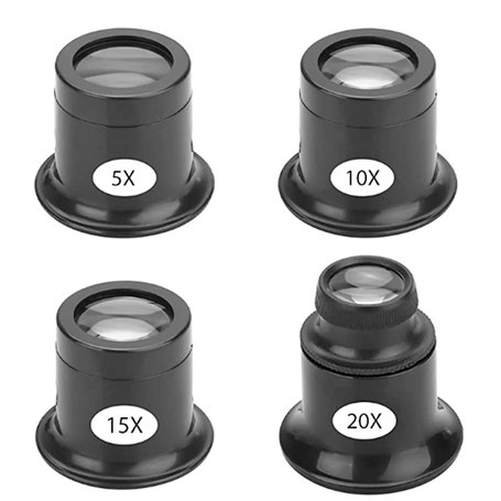 4 Pièces Loupe de Réparation de Montre