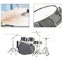 Silicone Tambour Amortisseur,Autocollants de sourdine de caisse claire de tambour de support de gel de silice, autocollants d'ar