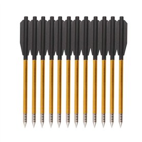 Toparchery Flèches pour arbalète Flèches d'arbalète en Aluminium pour boulons d'arbalète d'arbalète de 6