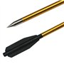 Toparchery Flèches pour arbalète Flèches d'arbalète en Aluminium pour boulons d'arbalète d'arbalète de 6,3 Pouces (12pcs)