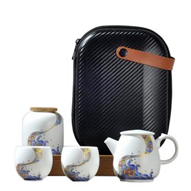 fanquare Service à Thé de Voyage Portable avec Sac de Voyage
