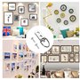 Lot de 48 crochets à double trou en D robustes avec vis pour accrocher des montres, des peintures, des œuvres d'art