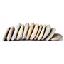 ShoppeWatch Galets a Peindre | Lot de 12 Pierres Plate Decoratif | Decoratif Naturel Cailloux Jardin Exterieur | DIY Artisanat T