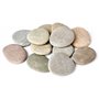 ShoppeWatch Galets a Peindre | Lot de 12 Pierres Plate Decoratif | Decoratif Naturel Cailloux Jardin Exterieur | DIY Artisanat T
