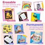 Chalkola 40 Marqueur Craie - Lot De 40 Stylos Néon, Classique et Métallique - Utilisé Sur Tableau Blanc, Tableau Noir, Fenêtre -