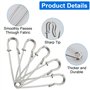 DNDGDLUA Lot de 12 épingles à nourrice pour kilt - En acier inoxydable - 63 mm - Robustes - Pour couvertures, tricots, bijoux et