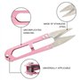 Lot de 3 paires de ciseaux à fil en acier inoxydable - Ciseaux de couture universels pour couper avec précision le fil et le fil