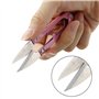 Lot de 3 paires de ciseaux à fil en acier inoxydable - Ciseaux de couture universels pour couper avec précision le fil et le fil